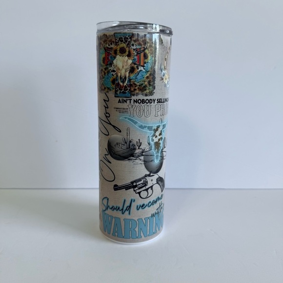 Wasted Colorful Graphic 20oz Skinny Tumbler - Picture 3 of 4